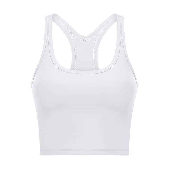 Yoga Vest With Chest Pad For Women White - Shop at LoveMi