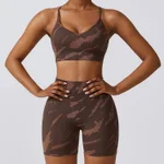 Brown Bra Shorts