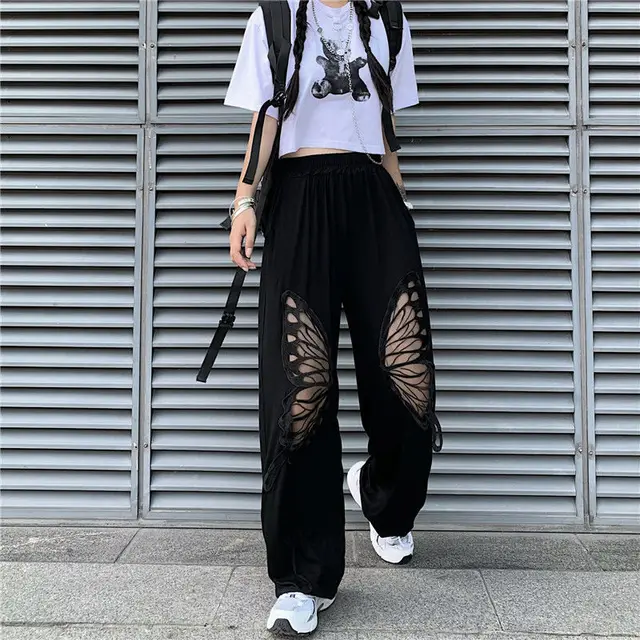 Women's Korean Style Black Casual Pants Black - Shop at LoveMi