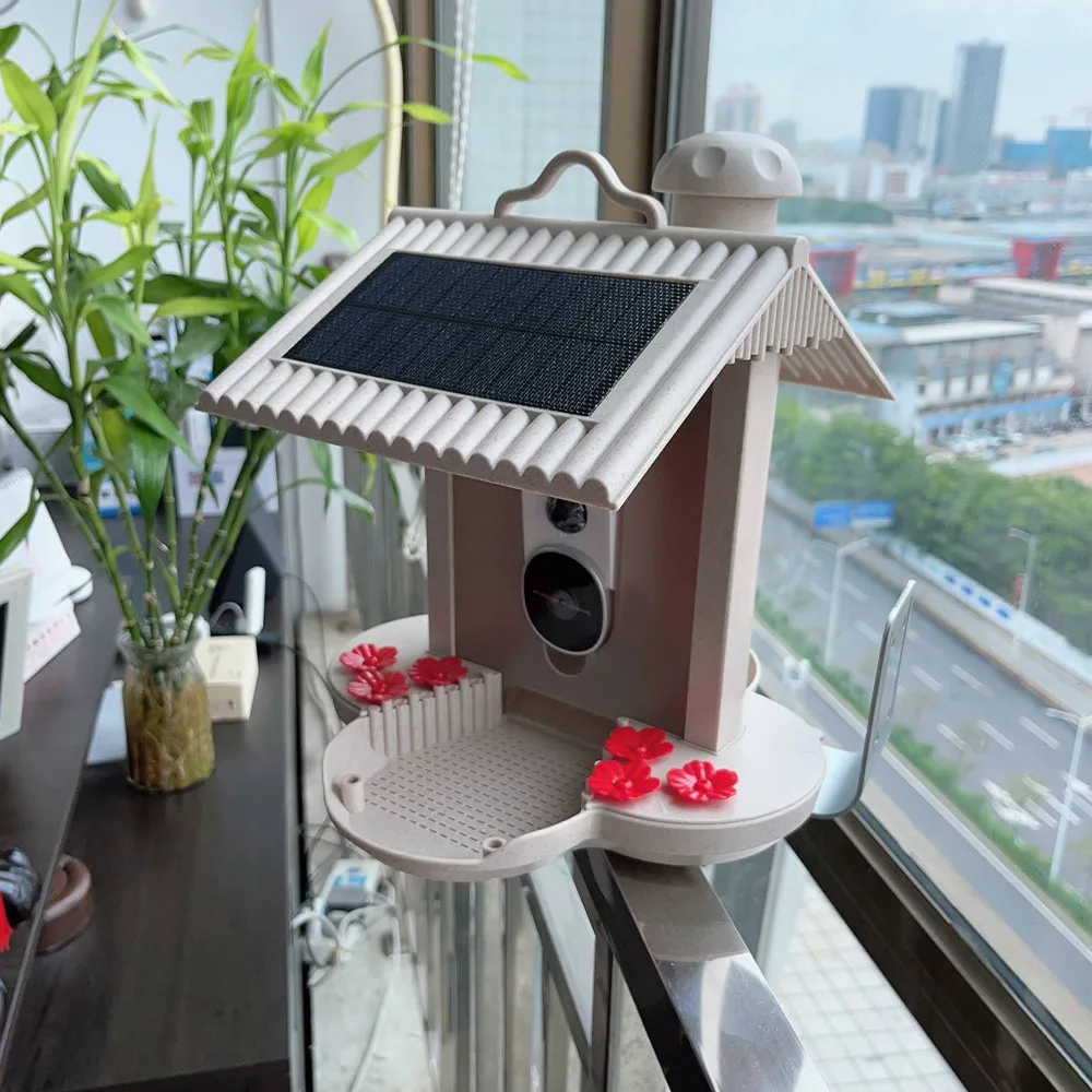 Intelligent Feeder 160 Degree Wide Angle AI Identify Birds Onboard Antenna - Shop at LoveMi