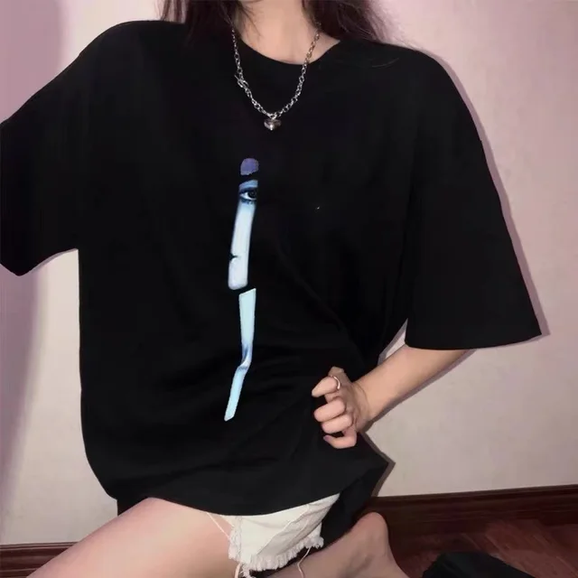 American Retro Shoulder Short Sleeve Black - Shop at LoveMi