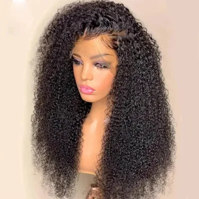 Women's Wigs With Small Curly Hair Front Lace Black - Shop at LoveMi