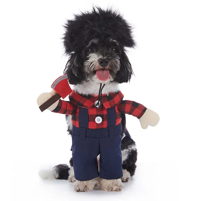 Pet Supplies Wansheng Dog Clothes Pf95 Plaid Thug - Shop at LoveMi