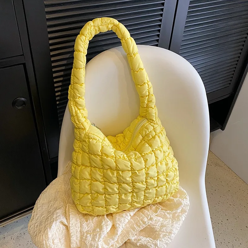 Women's Fashion Casual And Lightweight Large Capacity Dumpling Bag Yellow - Shop at LoveMi