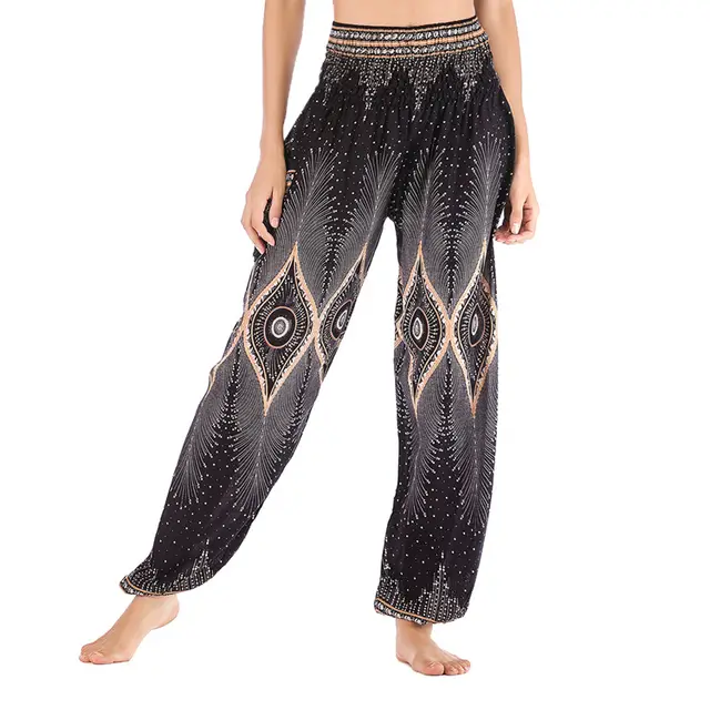 High Waist Bloomers Yoga Casual Pants Black - Shop at LoveMi