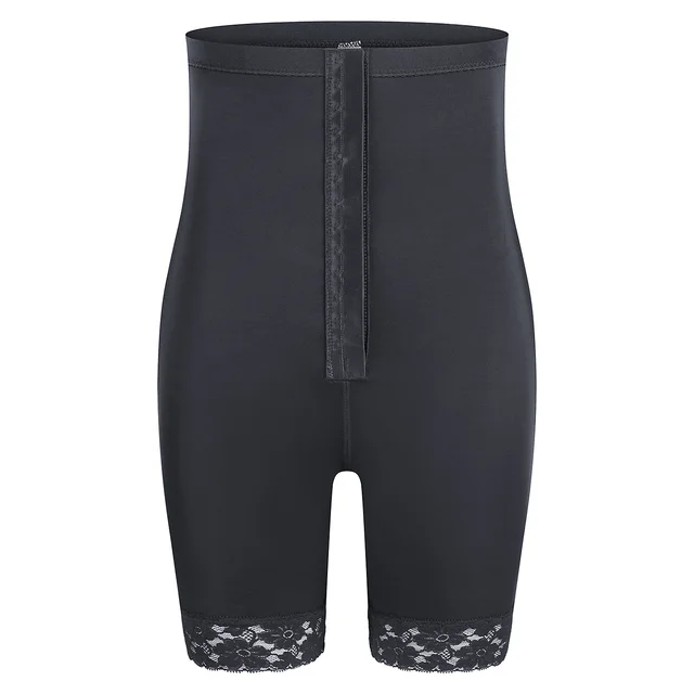 Breasted High Waist Breathable Lace Edge Butt lift Underwear Black - Shop at LoveMi