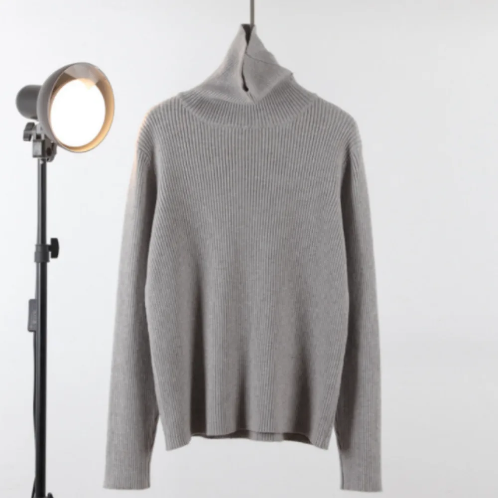 High Necked Bottomed Shirt For Women Grey - Shop at LoveMi