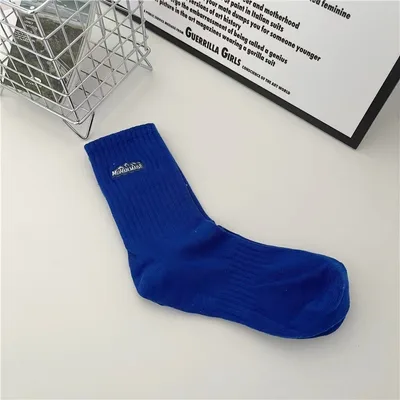 Lovers' Socks Autumn And Winter Snow Mountain Tube Socks Sapphire Blue - Shop at LoveMi