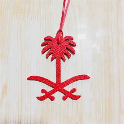 Saudi Coconut Tree Shape Handbag Pendant Package PU Leather Bag Upper Red - Shop at LoveMi