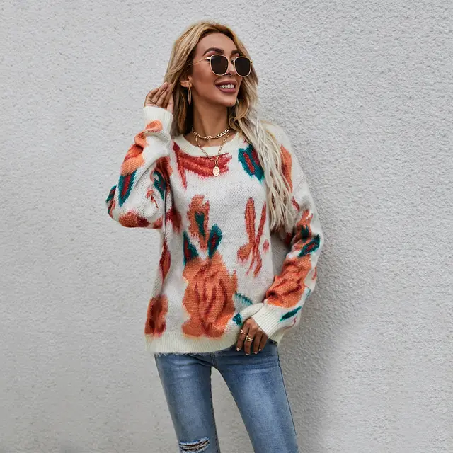 Plus Size Women's Batwing Coat Knitted Sweater Apricot - Shop at LoveMi