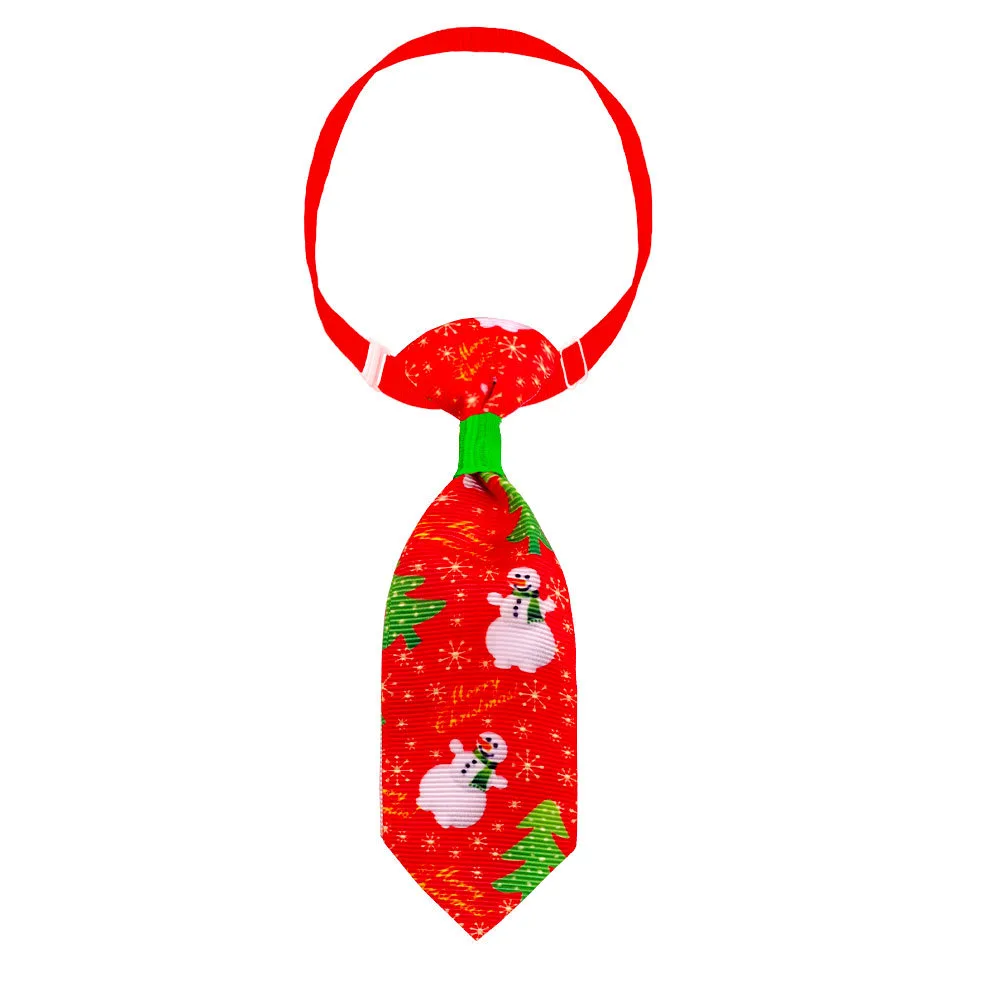 Pet Christmas Cute Printed Small Necktie - Nt0384 - View 1