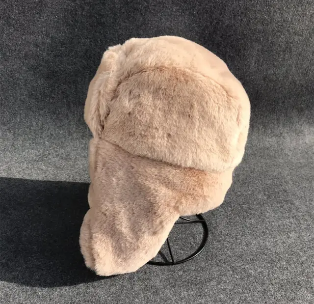 Outdoor Ear Protection Ski Warm Plush Hat Apricot - Shop at LoveMi