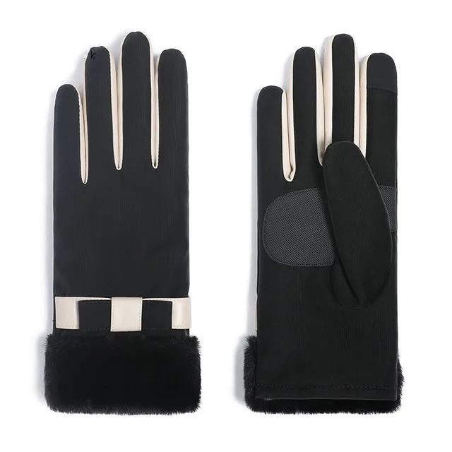 Winter Fleece lined Thickened Touch Screen Gloves 22 15 Black - Shop at LoveMi