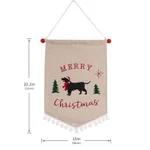 Christmas Black Dog Flag