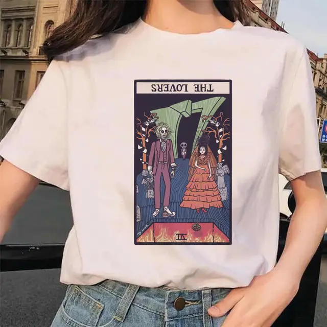 Women's Tarot Cards Spend Interesting Time Ladies Short Sleeve Style 08 - Shop at LoveMi