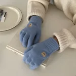 Bear Embroidery Light Blue