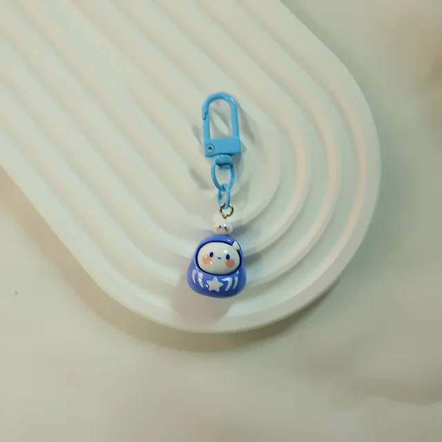 Cute Pieces Pendant Keychain Accessories Dark Blue - Shop at LoveMi