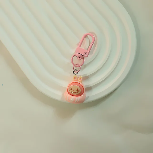 Cute Pieces Pendant Keychain Accessories Pink White - Shop at LoveMi