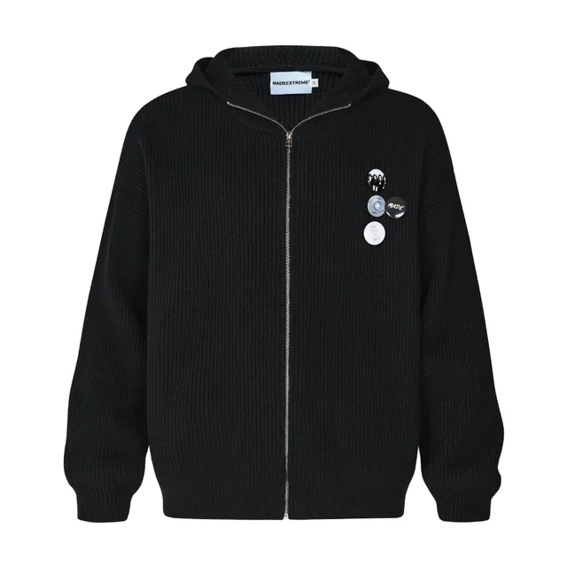 Turtleneck Zipper Sweater Women's Fashion Knitwear Black - Shop at LoveMi