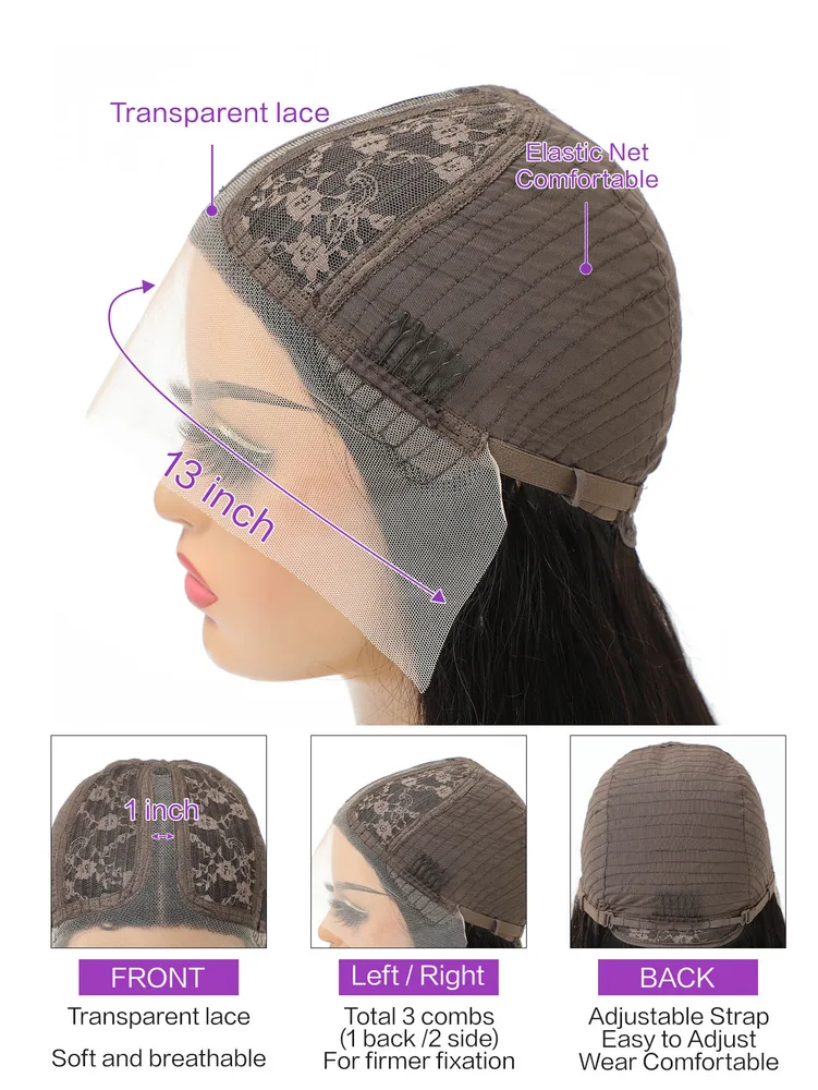 Front Lace Wig Human Hair Wig - T Lace