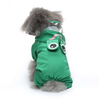 Pet Sound Dog Raincoat Four legged Reflective Raincoat Pattern Dog Four Seasons Universal Yy39 Frog - Shop at LoveMi