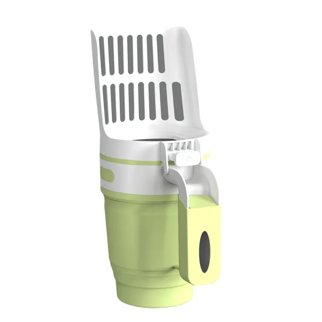 Upgrade Widen Cat Litter Shovel Scoop With Refill Bags Large Cat Litter Box Self Cleaning Cat Waste Bin System Pet Supplies Pet Products Green - Shop at LoveMi