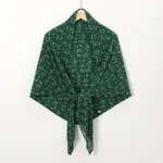 Pearl Chiffon Printed Square Scarf Pleated Scarf - Style8