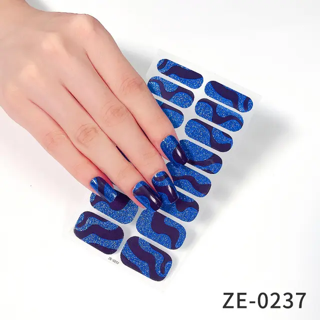 Fashion Christmas Waterproof Manicure Stickers Ze0237 - Shop at LoveMi