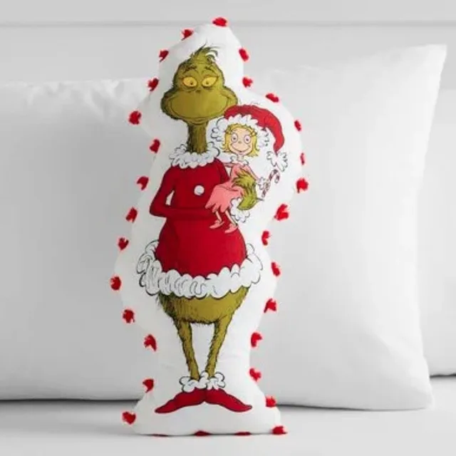 Christmas Gift Style Pillow Embroidered Affixed Cloth Embroidered Cushion Christmas Monster - Shop at LoveMi