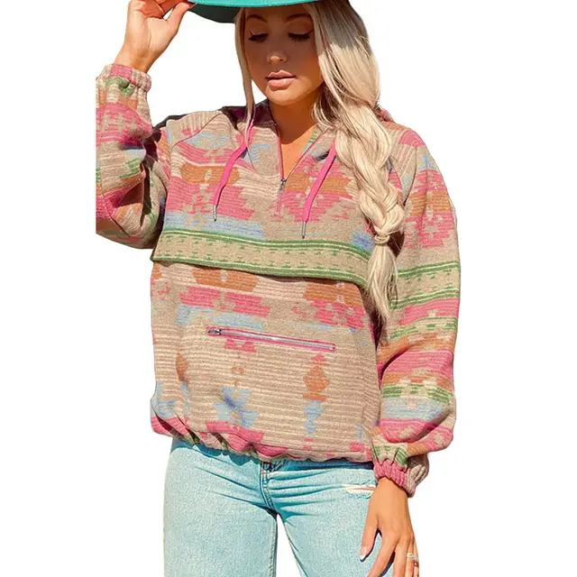 Abstract Printed Hoodie Female Bk003 Color Sweater - Shop at LoveMi
