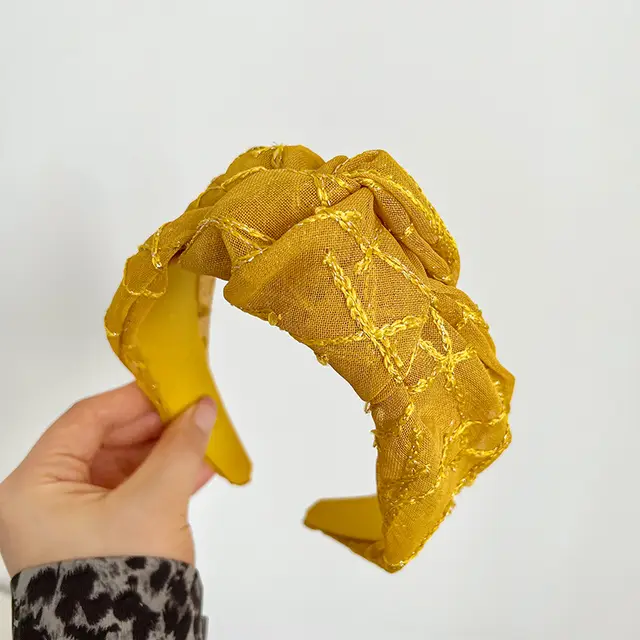 Female Simple Headband Hair Accessories All matching Yellow - Shop at LoveMi
