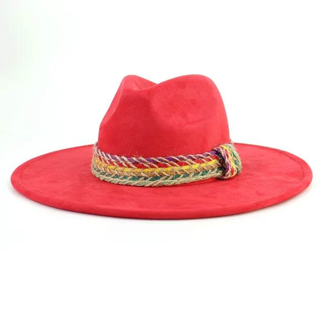New Wide Brim Top Hat For Women Red - Shop at LoveMi