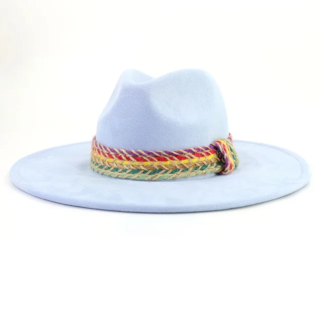 New Wide Brim Top Hat For Women Sky Blue - Shop at LoveMi