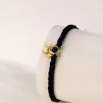 Black Rope Gold Pendant
