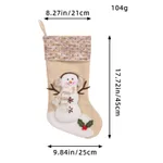 Christmas Decorations Large Christmas Socks Gift Bag - Striped Socks Mouth Style