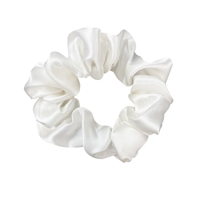 Silk Pure Silk Large Silk Hair Tie Bands White China - Shop at LoveMi
