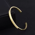 Titanium Steel Open-end BETHECHANGE Fashion Bracelet - Golden Men