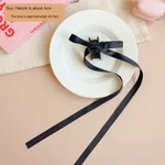 Black Bow Ribbon Grip