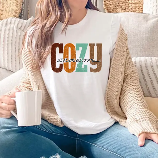 European And American Digital Printing Casual Round Neck T shirt White - Shop at LoveMi