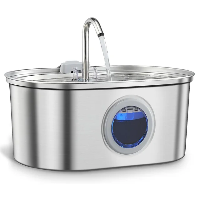 Water Feeder Stainless Steel Pet Water Dispenser Default - Shop at LoveMi