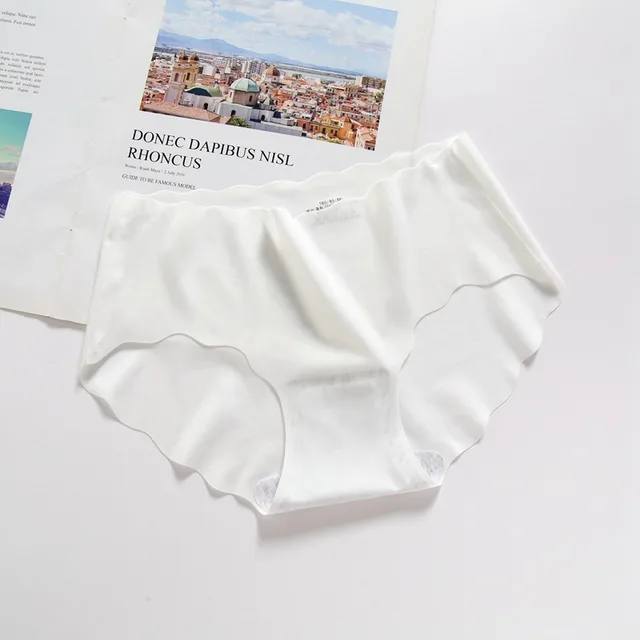 Women's Fashionable One piece Traceless Ventilation Low Waist Briefs White - Shop at LoveMi