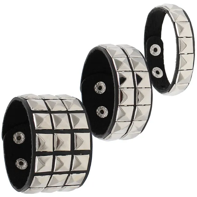 Rivet Bracelet Ins Couple Leather Bracelet Combination - Shop at LoveMi