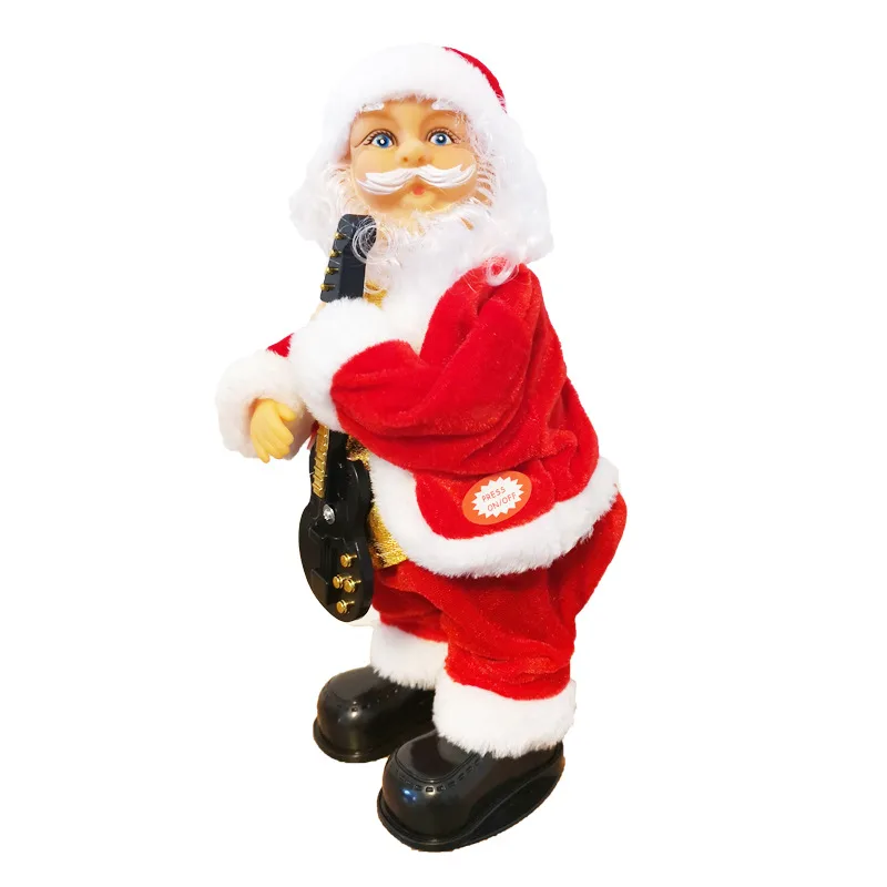 Creative Electric Ladder Santa Claus Toy Children Gift Hip Play The Guitar - Shop at LoveMi