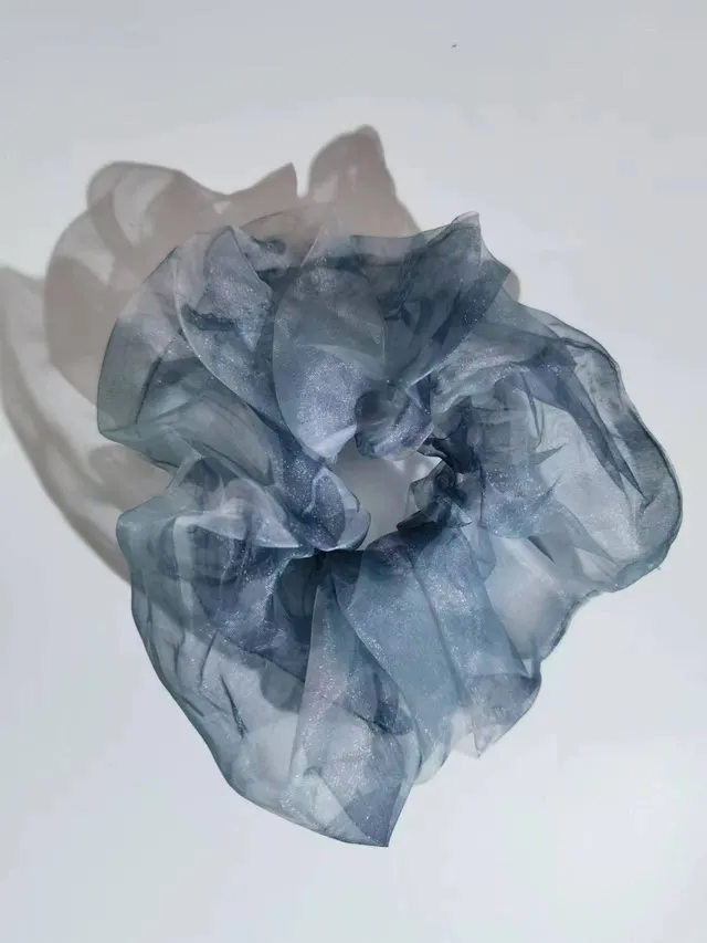 Chiffon Oversized Organza Spring And Summer New Simple Hair Accessories 4 Gray Black - Shop at LoveMi