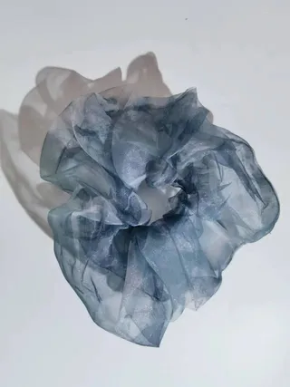 Chiffon Oversized Organza Spring And Summer New Simple Hair Accessories - 4 Gray Black