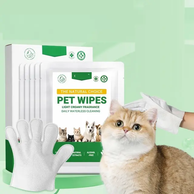 Butt Wiping Dog Cat Bath Cleaning Wipes Disposable Gloves - Shop at LoveMi