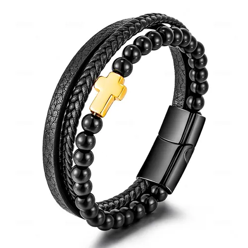 Haematite Black Cross