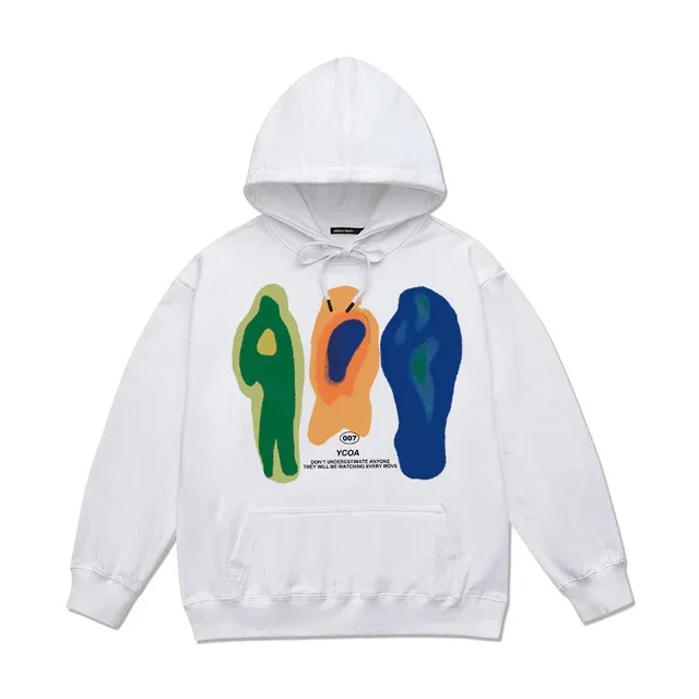 Women's Same Style Loose fitting Fleece Pullover White - Shop at LoveMi