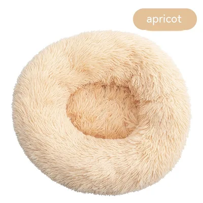 Plush Round Removable And Washable Kennel Apricot - Shop at LoveMi