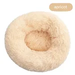 Plush Round Removable And Washable Kennel - Apricot